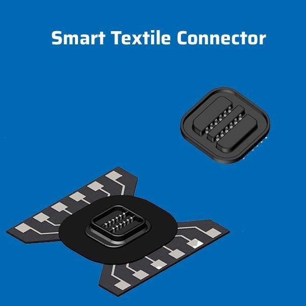 Textiler Stecker, Steckverbindung für Kleidung, Kleidungsstecker, Smart Textilien; Kleidungsstück steckverbinder